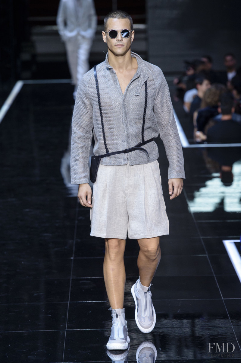 Gregorio Crappa featured in  the Emporio Armani fashion show for Spring/Summer 2019