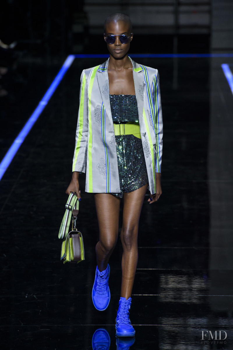Madisin Rian featured in  the Emporio Armani fashion show for Spring/Summer 2019