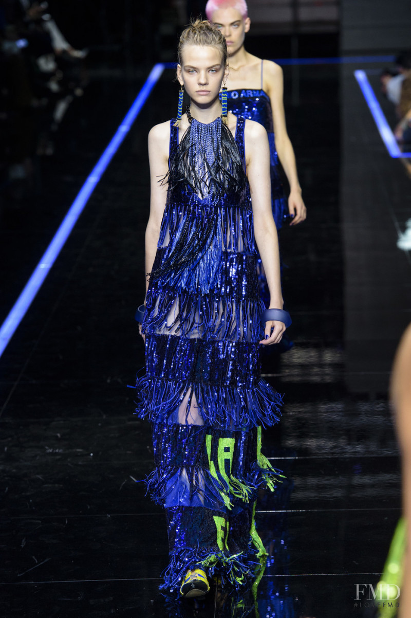 Maryna Horda featured in  the Emporio Armani fashion show for Spring/Summer 2019