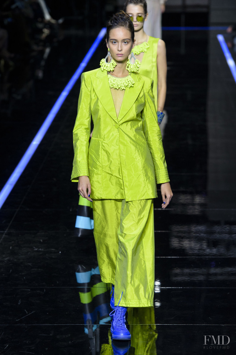 Chiara Corridori featured in  the Emporio Armani fashion show for Spring/Summer 2019