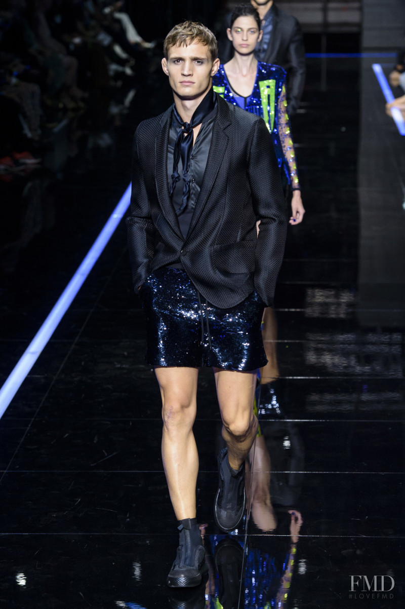Julian Schneyder featured in  the Emporio Armani fashion show for Spring/Summer 2019