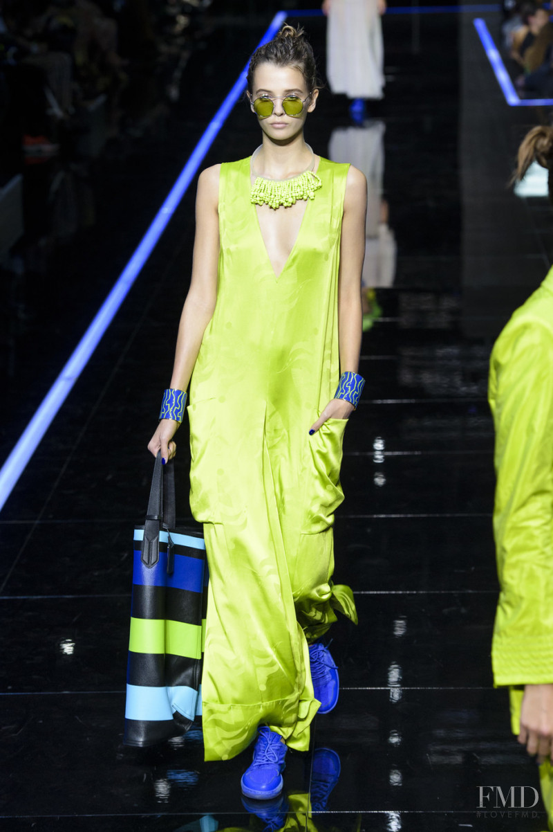 Sophie Barbaev featured in  the Emporio Armani fashion show for Spring/Summer 2019