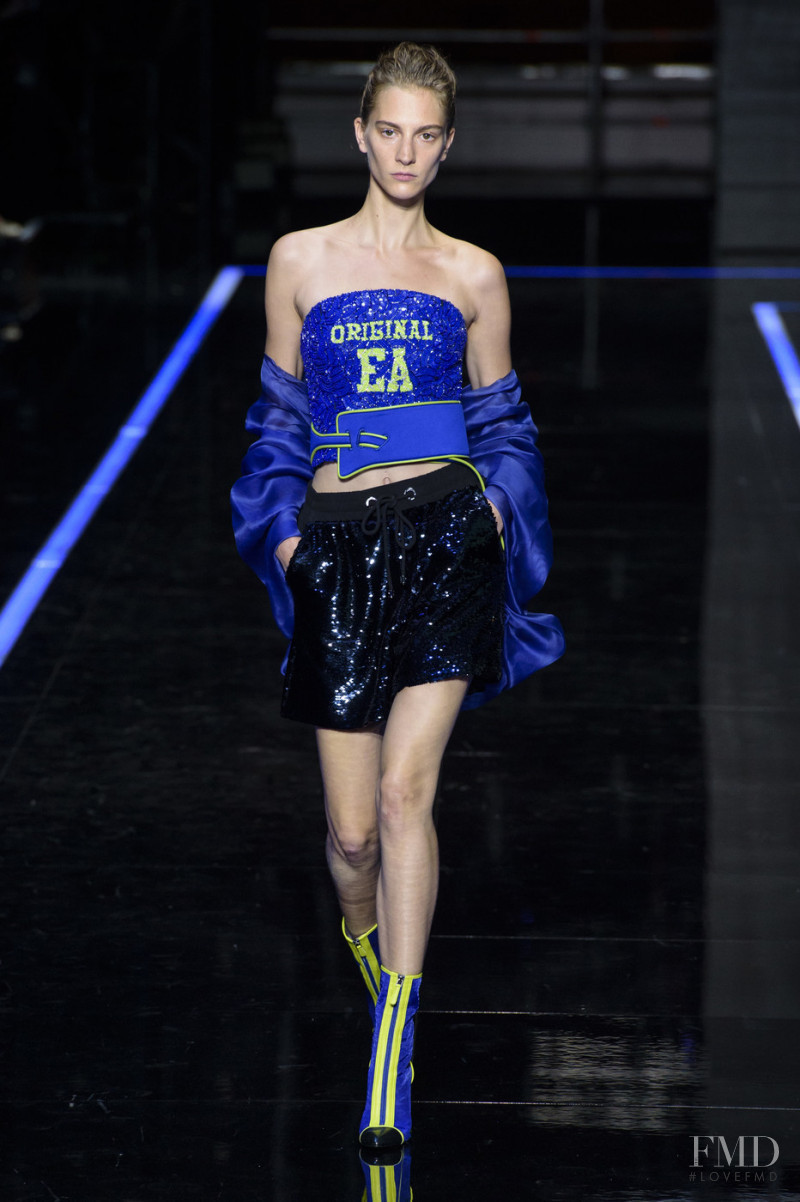 Rosanna Georgiou featured in  the Emporio Armani fashion show for Spring/Summer 2019