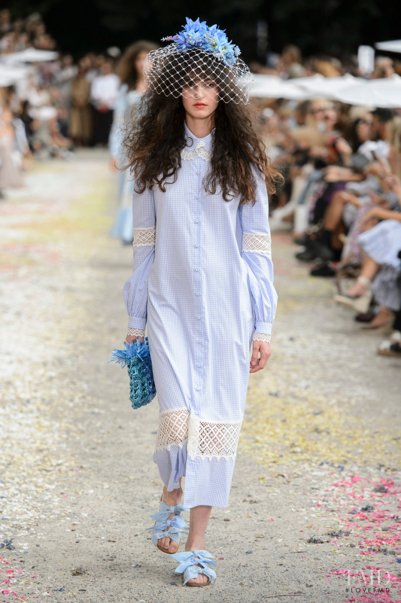 Talia Ferralis featured in  the Luisa Beccaria fashion show for Spring/Summer 2019