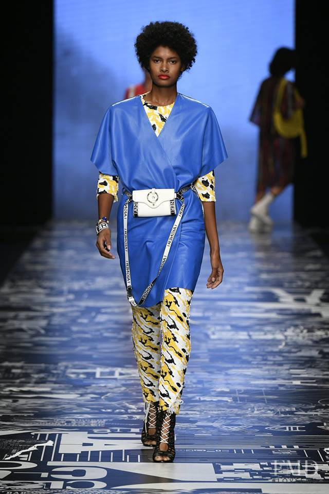 Gabi Gabriela Rodrigues featured in  the Aigner fashion show for Spring/Summer 2019