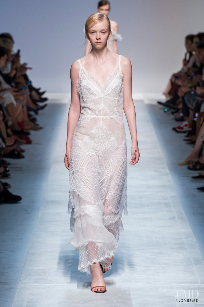 Lily Nova featured in  the Ermanno Scervino fashion show for Spring/Summer 2019