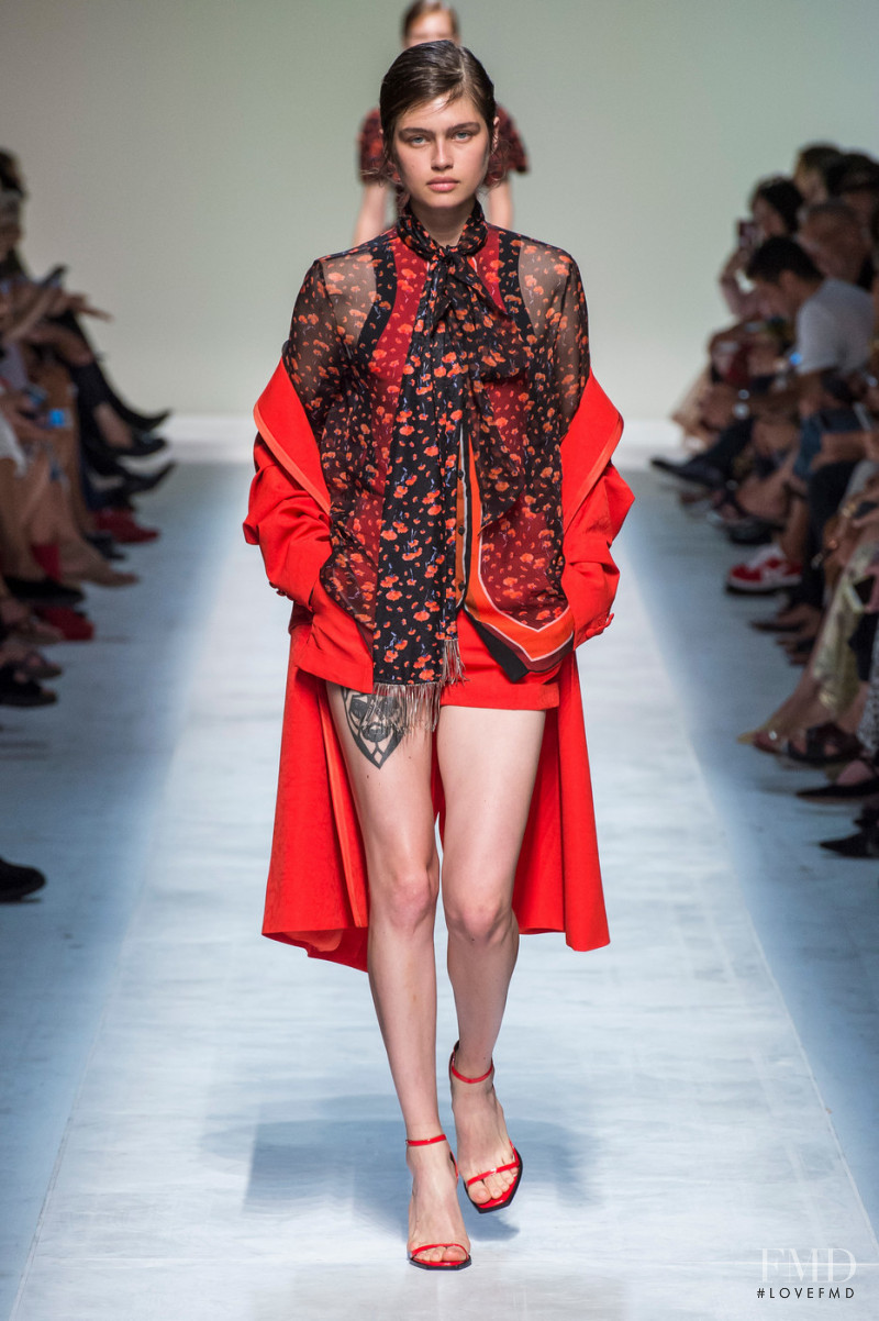 Nastya Zakharova featured in  the Ermanno Scervino fashion show for Spring/Summer 2019