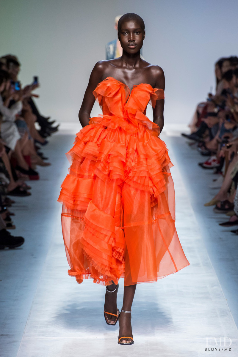 Nya Gatbel featured in  the Ermanno Scervino fashion show for Spring/Summer 2019