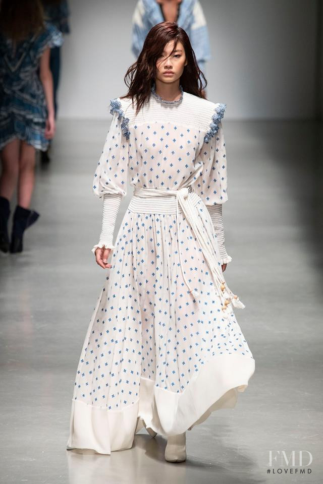 HoYeon Jung featured in  the Philosophy di Lorenzo Serafini fashion show for Spring/Summer 2019