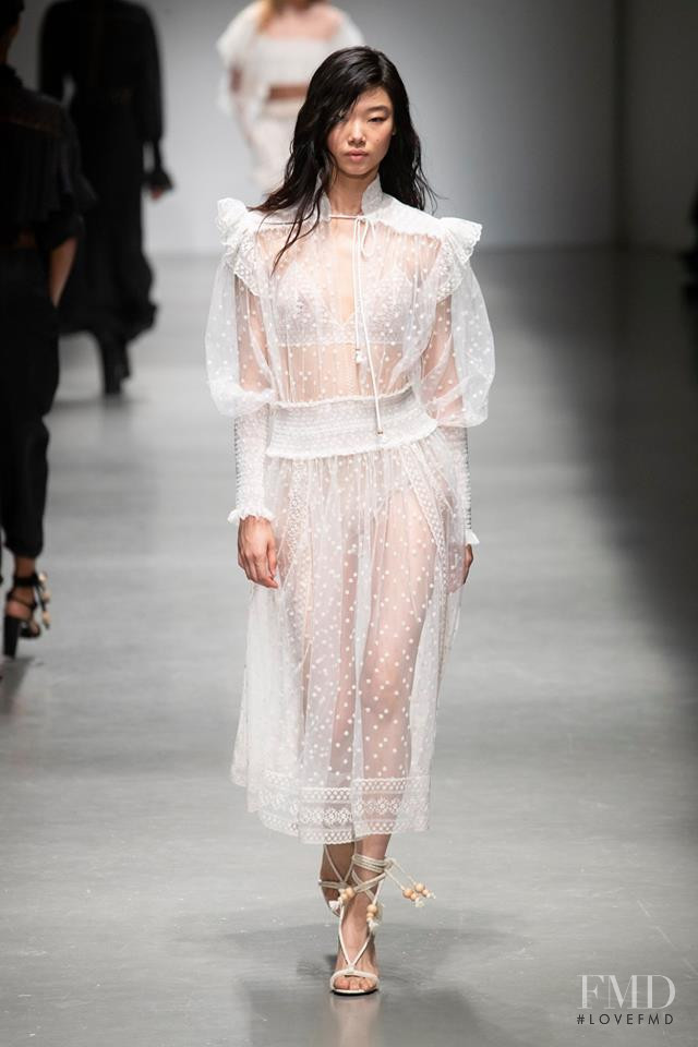 Yoon Young Bae featured in  the Philosophy di Lorenzo Serafini fashion show for Spring/Summer 2019