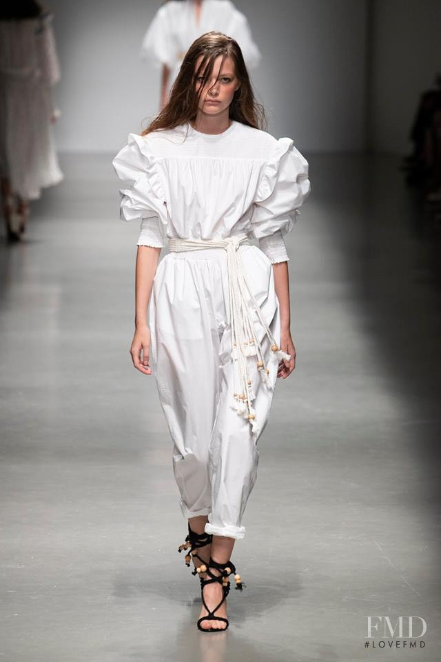 Louise Robert featured in  the Philosophy di Lorenzo Serafini fashion show for Spring/Summer 2019