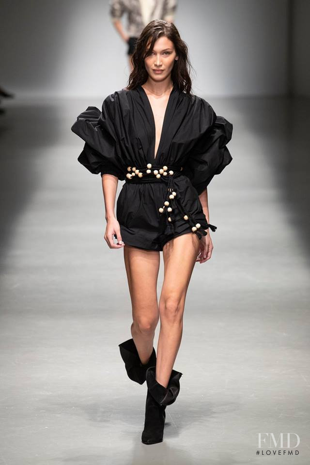Bella Hadid featured in  the Philosophy di Lorenzo Serafini fashion show for Spring/Summer 2019