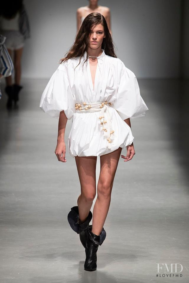 Matea Brakus featured in  the Philosophy di Lorenzo Serafini fashion show for Spring/Summer 2019
