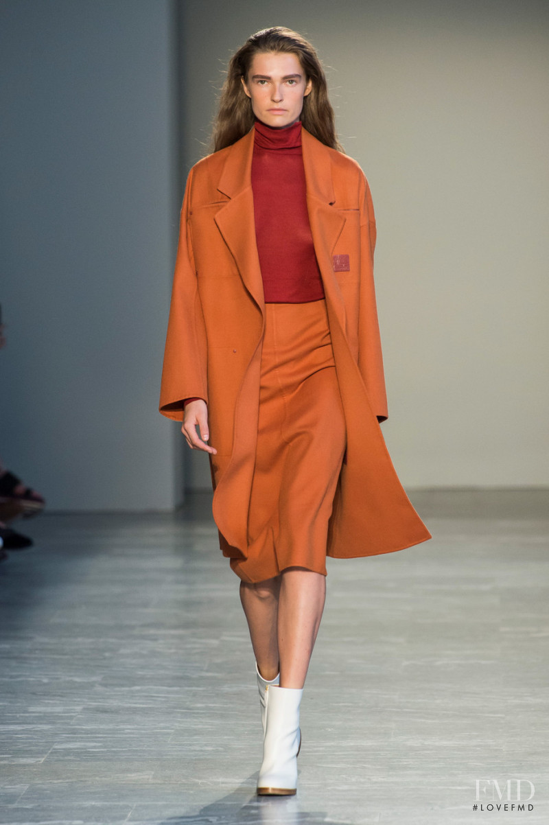 Laura Schoenmakers featured in  the Agnona fashion show for Spring/Summer 2019