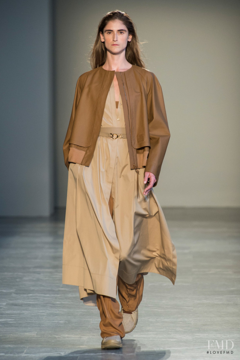 Daiane Conterato featured in  the Agnona fashion show for Spring/Summer 2019
