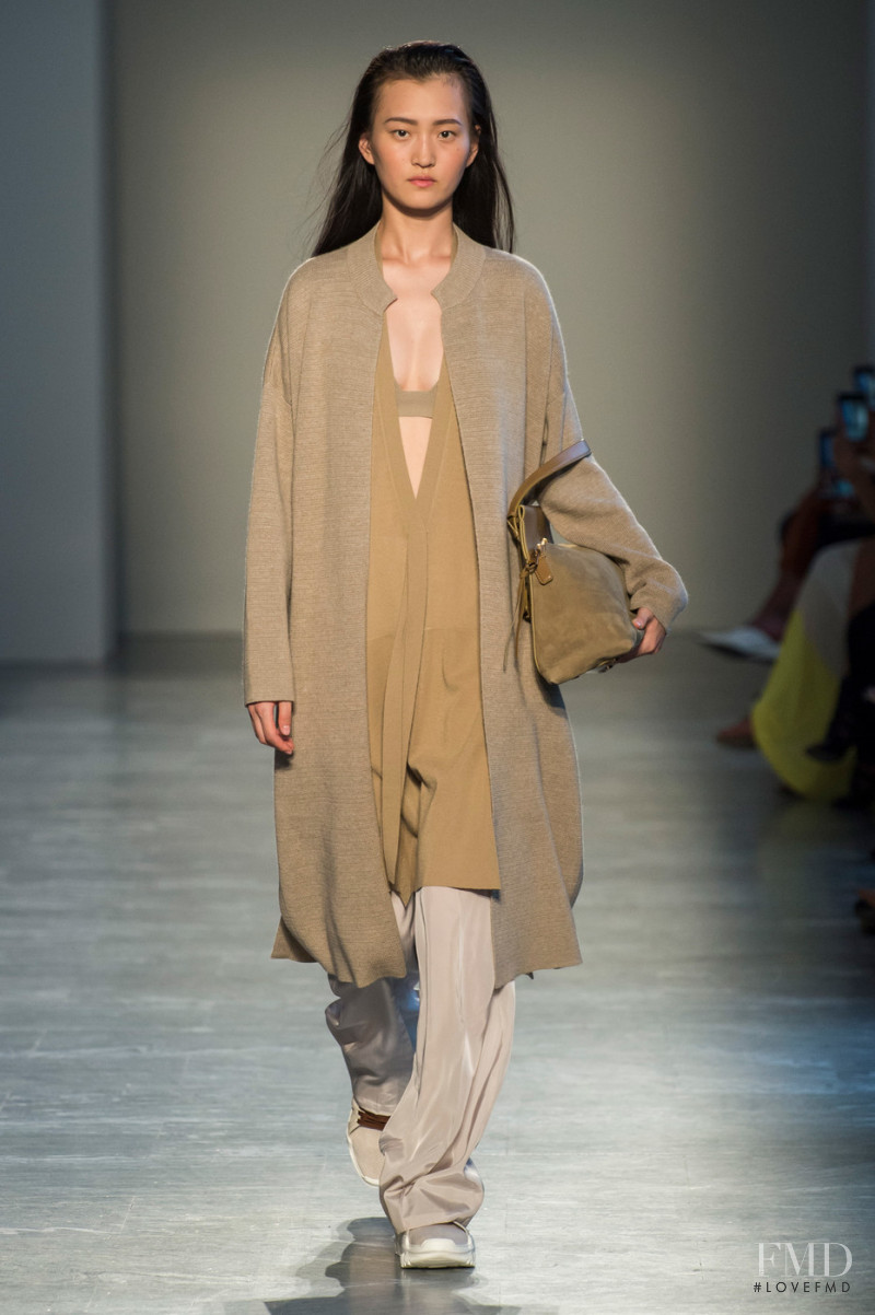 Wangy Xinyu featured in  the Agnona fashion show for Spring/Summer 2019