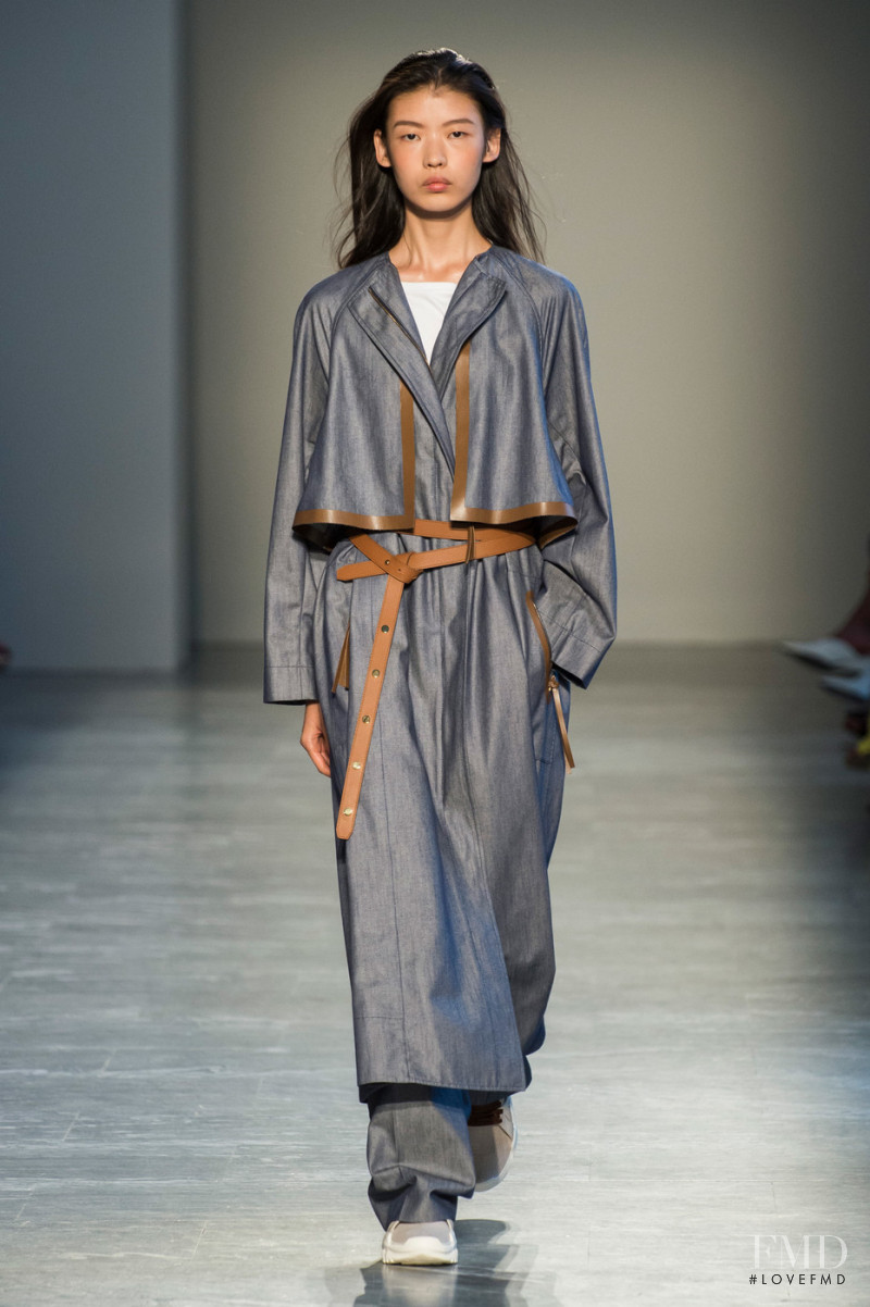 Tang He featured in  the Agnona fashion show for Spring/Summer 2019