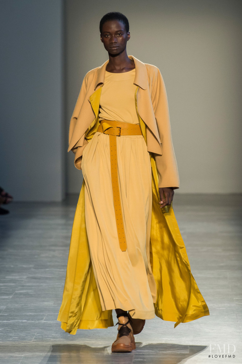 Fatou Jobe featured in  the Agnona fashion show for Spring/Summer 2019