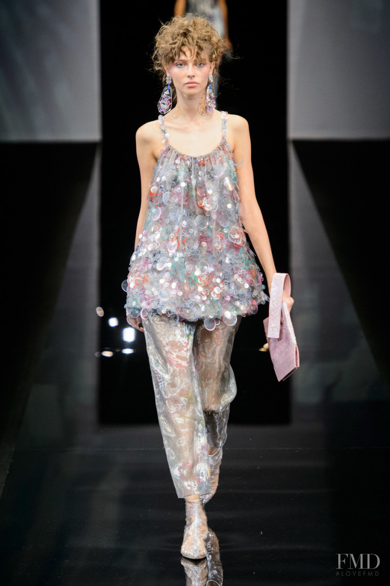 Anna Zasada featured in  the Giorgio Armani fashion show for Spring/Summer 2019