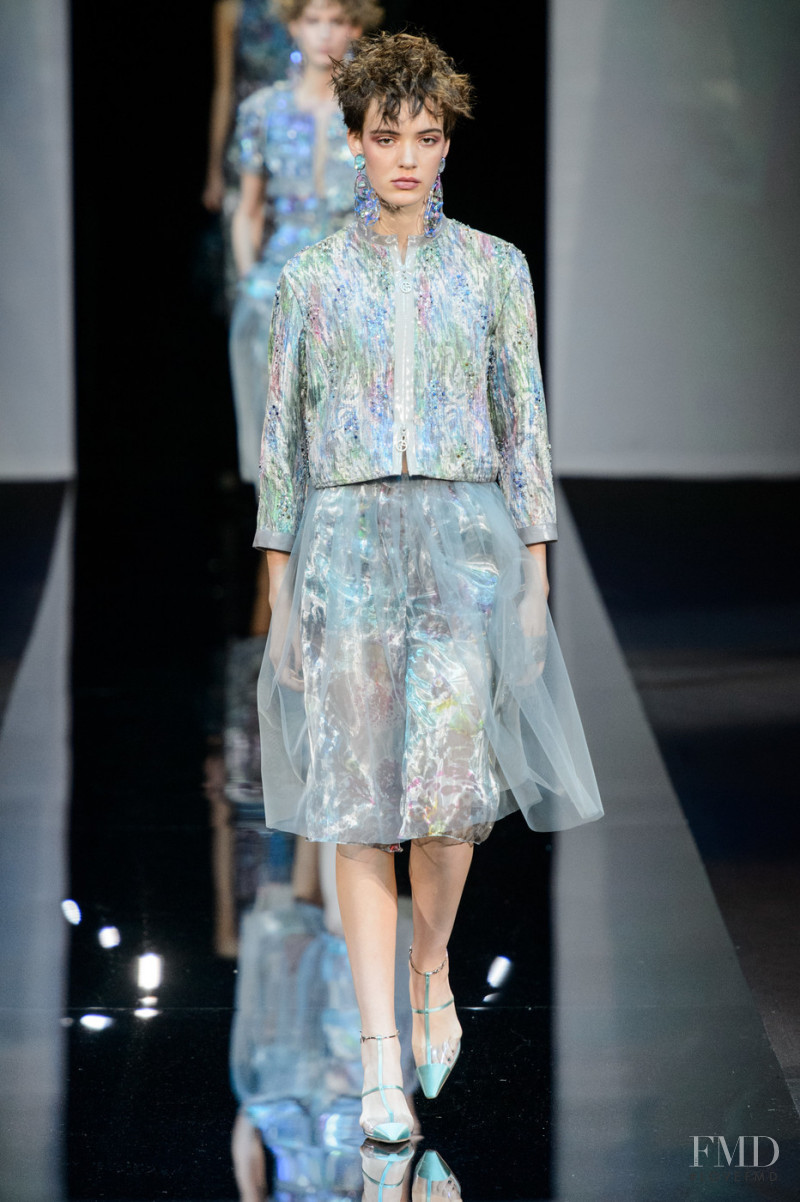 Oslo Grace featured in  the Giorgio Armani fashion show for Spring/Summer 2019