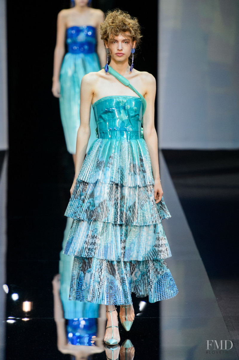 Alicja Anna featured in  the Giorgio Armani fashion show for Spring/Summer 2019