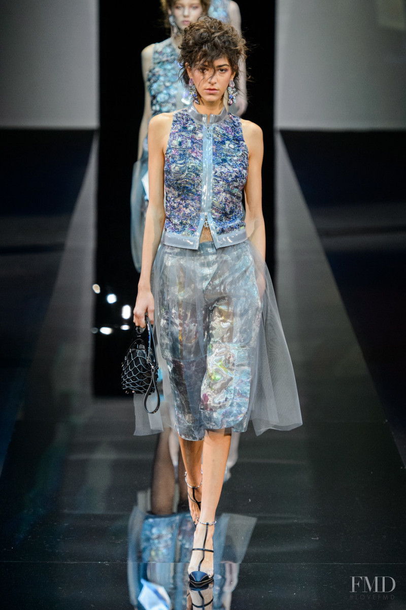 Anastasia Ammirati featured in  the Giorgio Armani fashion show for Spring/Summer 2019