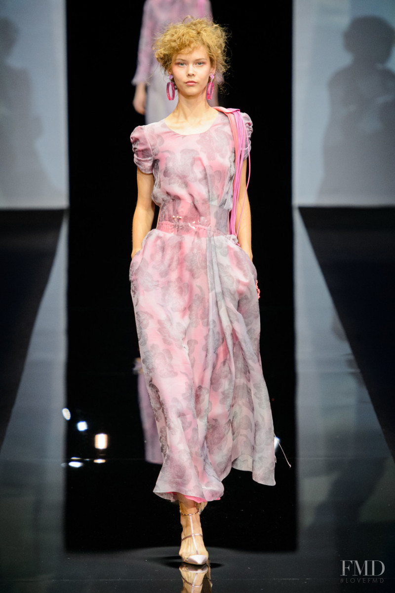 Polina Pototskaja featured in  the Giorgio Armani fashion show for Spring/Summer 2019
