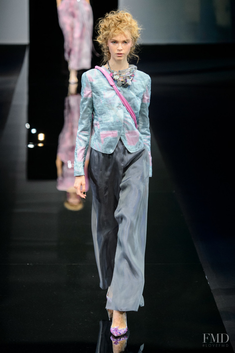 Anastasiya Volkova featured in  the Giorgio Armani fashion show for Spring/Summer 2019