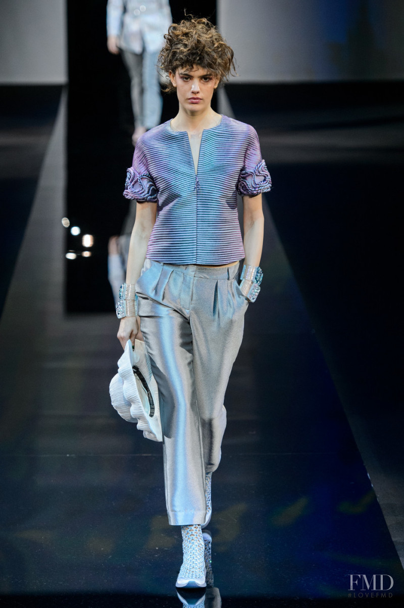 Laura Pigatto featured in  the Giorgio Armani fashion show for Spring/Summer 2019