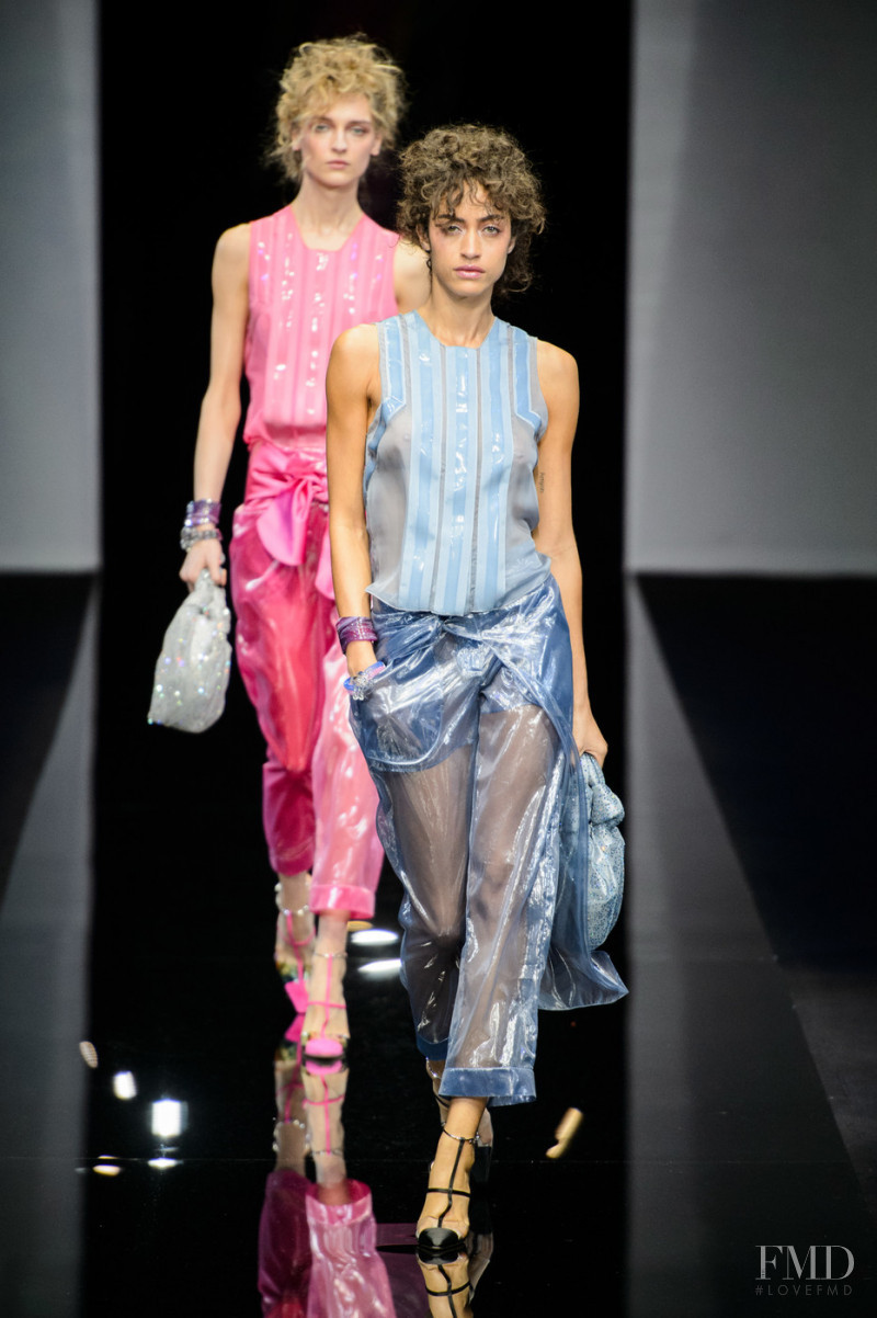 Alanna Arrington featured in  the Giorgio Armani fashion show for Spring/Summer 2019