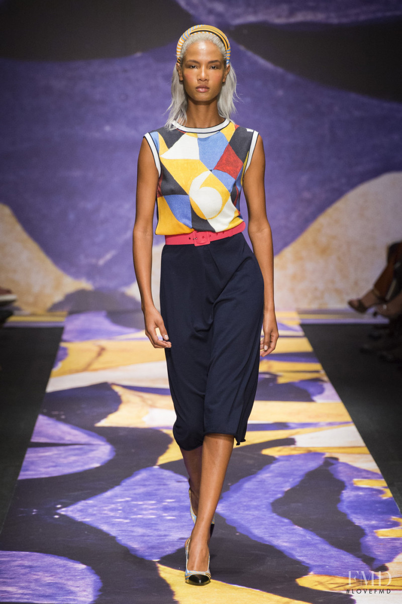 Ariela Soares featured in  the Laura Biagiotti fashion show for Spring/Summer 2019
