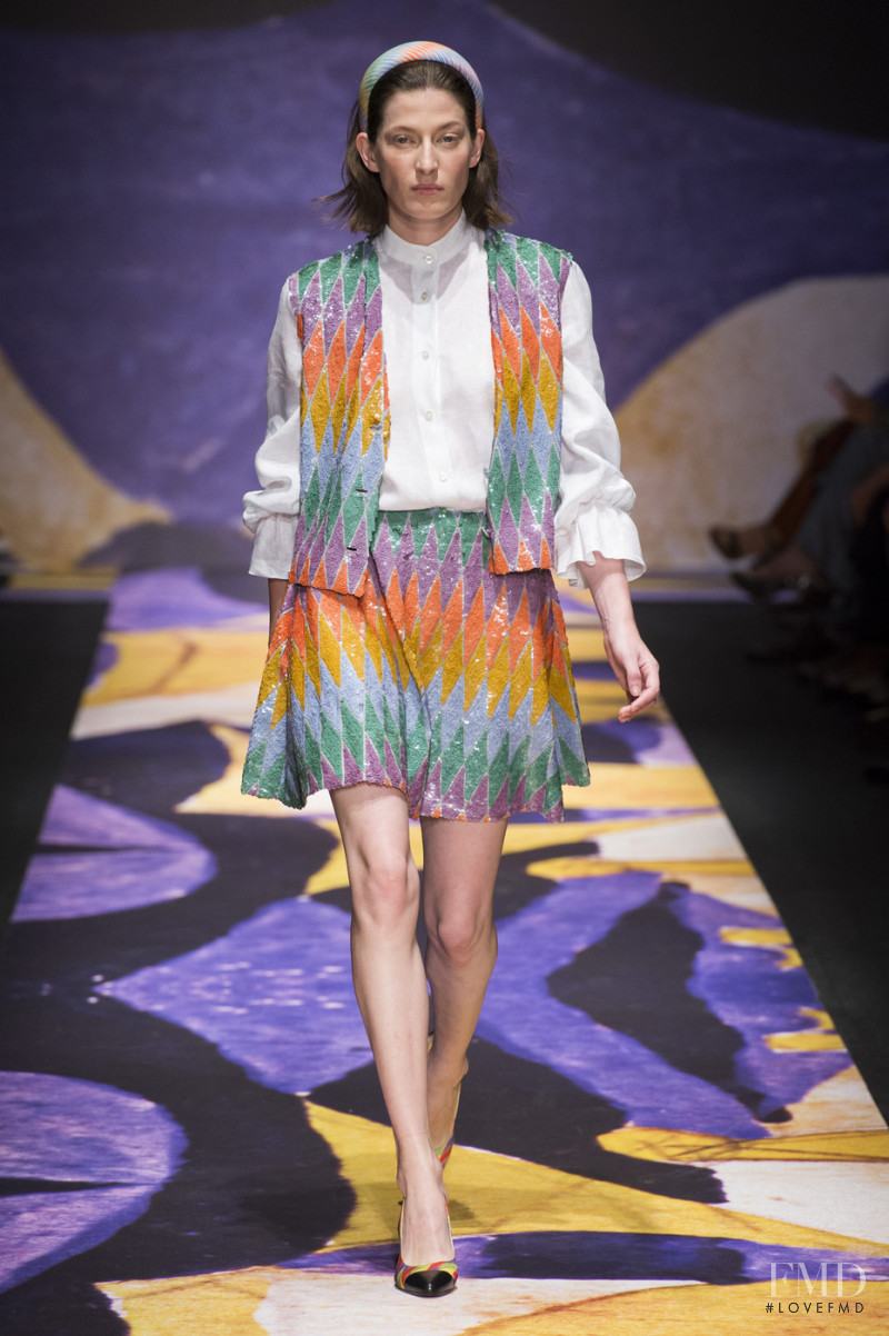 Jennae Quisenberry featured in  the Laura Biagiotti fashion show for Spring/Summer 2019