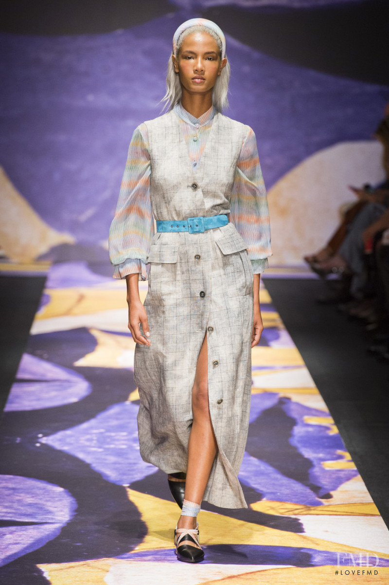 Ariela Soares featured in  the Laura Biagiotti fashion show for Spring/Summer 2019