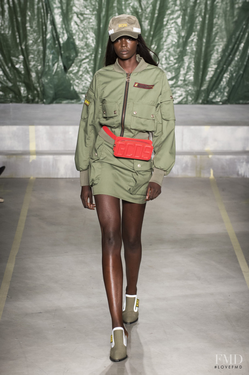Duckie Thot featured in  the GCDS fashion show for Spring/Summer 2019