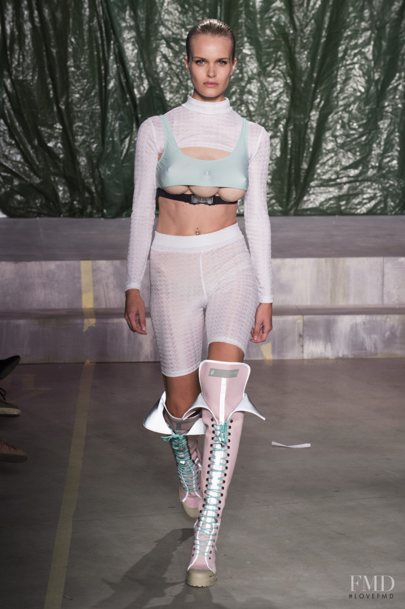 Sarah Elise Agee featured in  the GCDS fashion show for Spring/Summer 2019