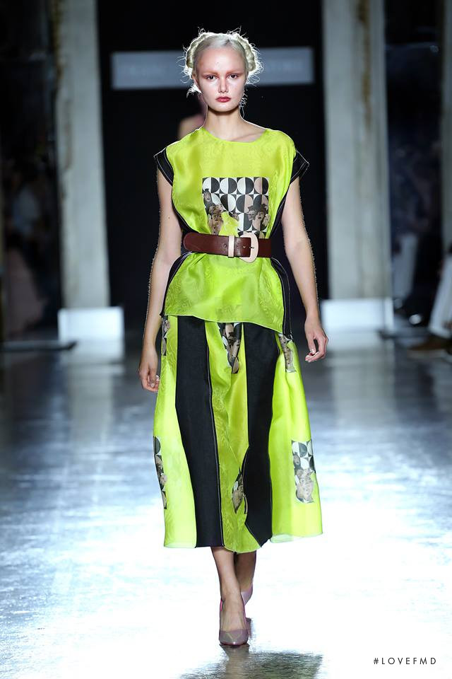 Tea Melin featured in  the Francesca Liberatore fashion show for Spring/Summer 2019