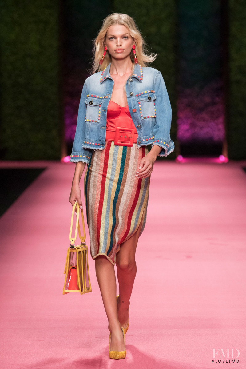 Daphne Groeneveld featured in  the Elisabetta Franchi fashion show for Spring/Summer 2019