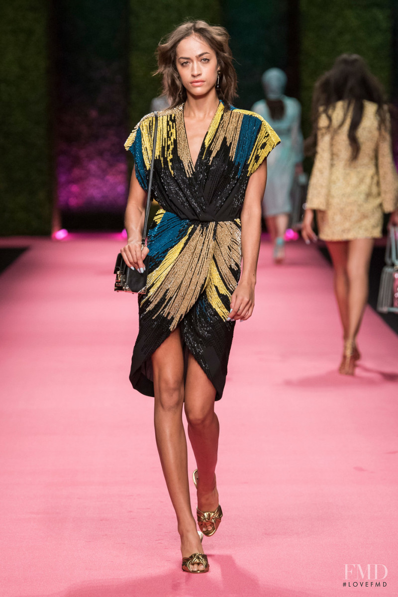 Alanna Arrington featured in  the Elisabetta Franchi fashion show for Spring/Summer 2019