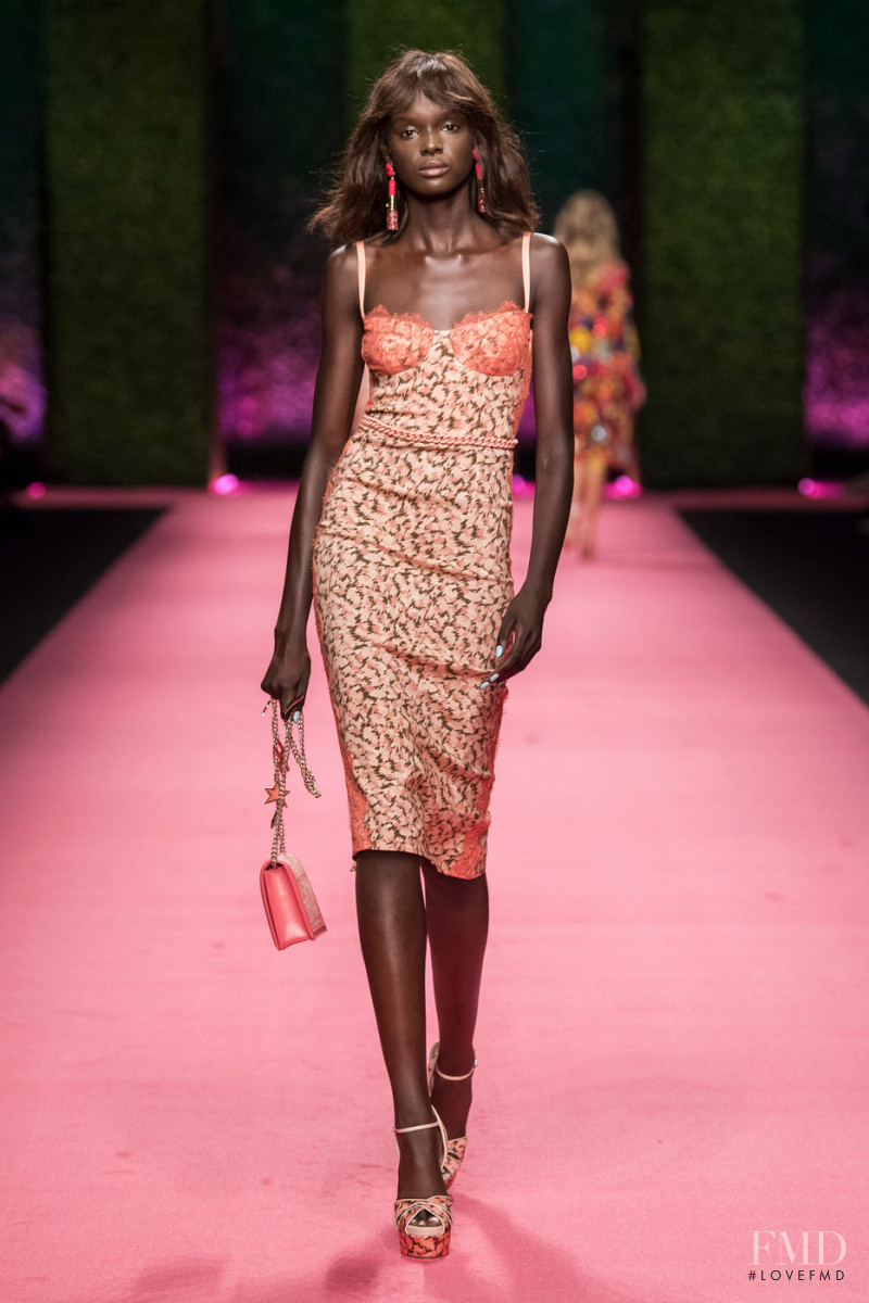 Duckie Thot featured in  the Elisabetta Franchi fashion show for Spring/Summer 2019