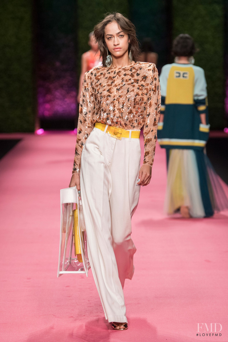 Alanna Arrington featured in  the Elisabetta Franchi fashion show for Spring/Summer 2019