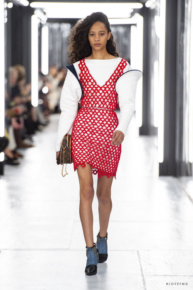 Selena Forrest featured in  the Louis Vuitton fashion show for Spring/Summer 2019