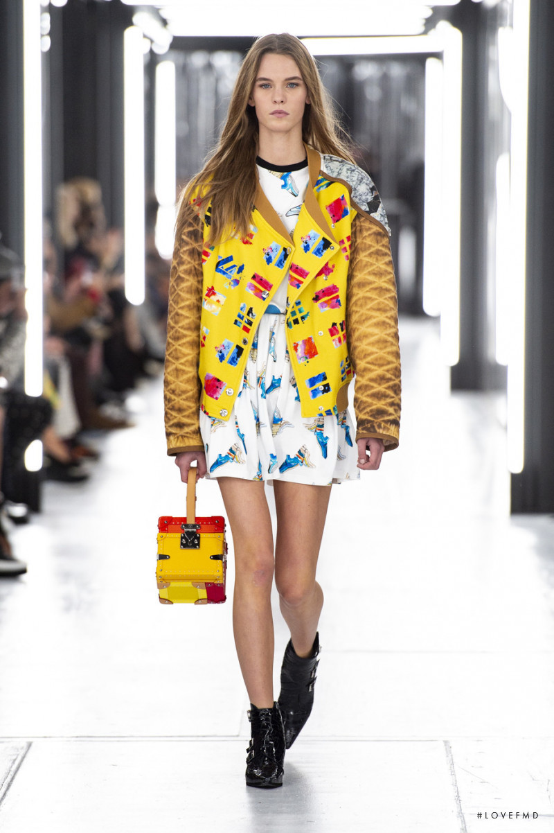 Coline  Leclere featured in  the Louis Vuitton fashion show for Spring/Summer 2019