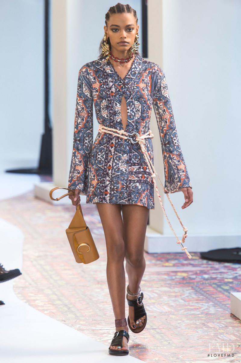Alexis Sundman featured in  the Chloe fashion show for Spring/Summer 2019