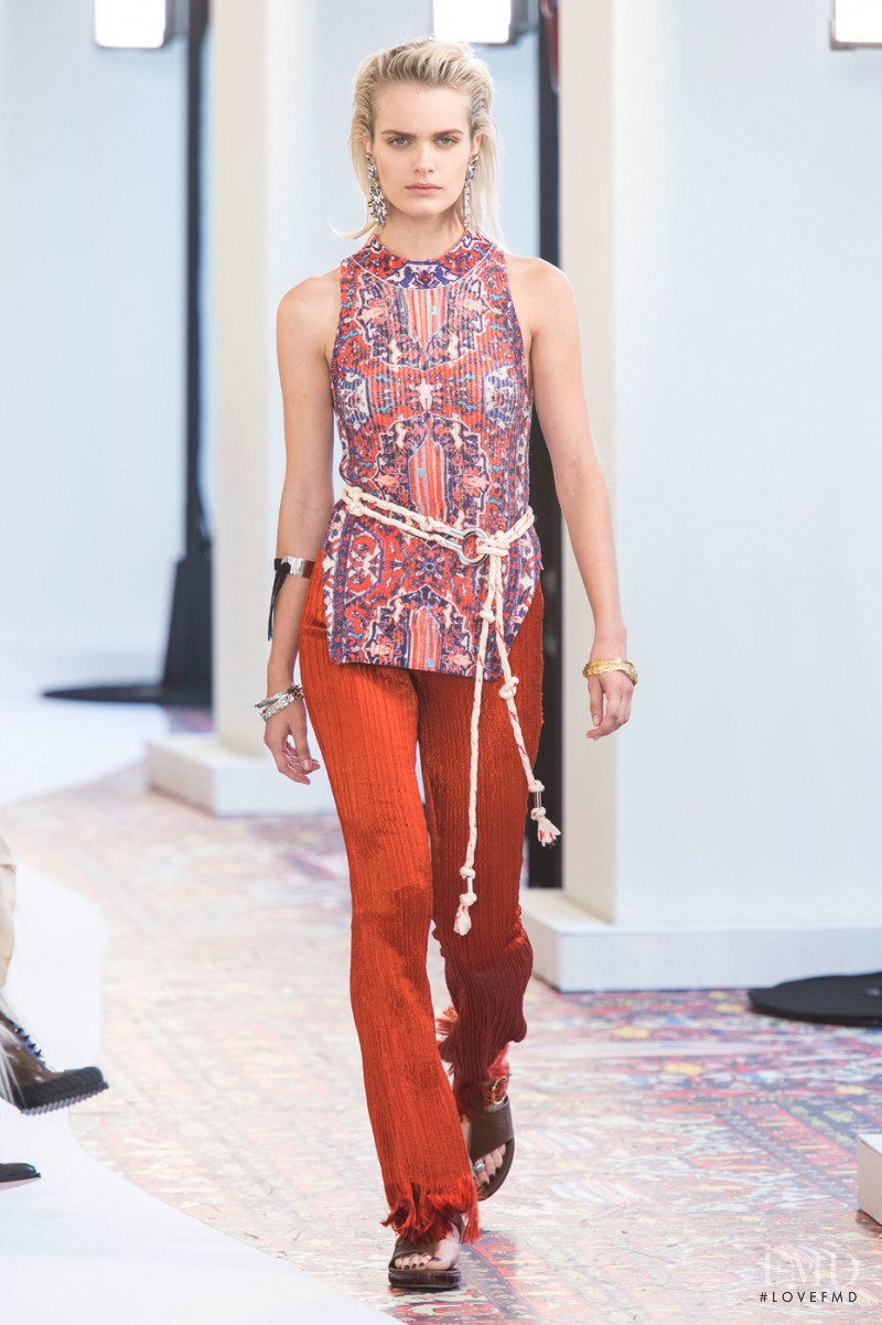 Sarah Elise Agee featured in  the Chloe fashion show for Spring/Summer 2019