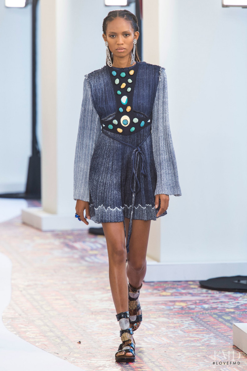 Adesuwa Aighewi featured in  the Chloe fashion show for Spring/Summer 2019