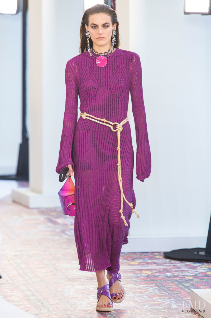 Daphne Simons featured in  the Chloe fashion show for Spring/Summer 2019