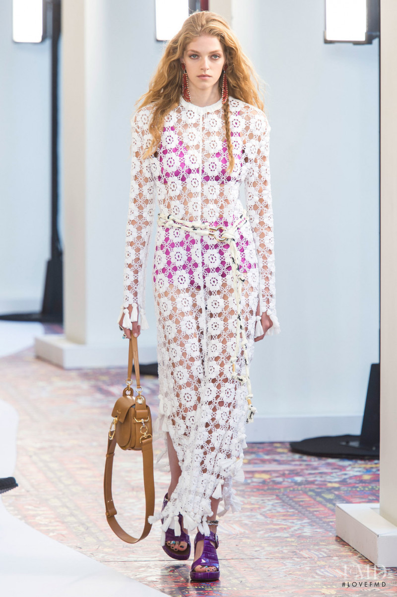 Eliza Kallmann featured in  the Chloe fashion show for Spring/Summer 2019