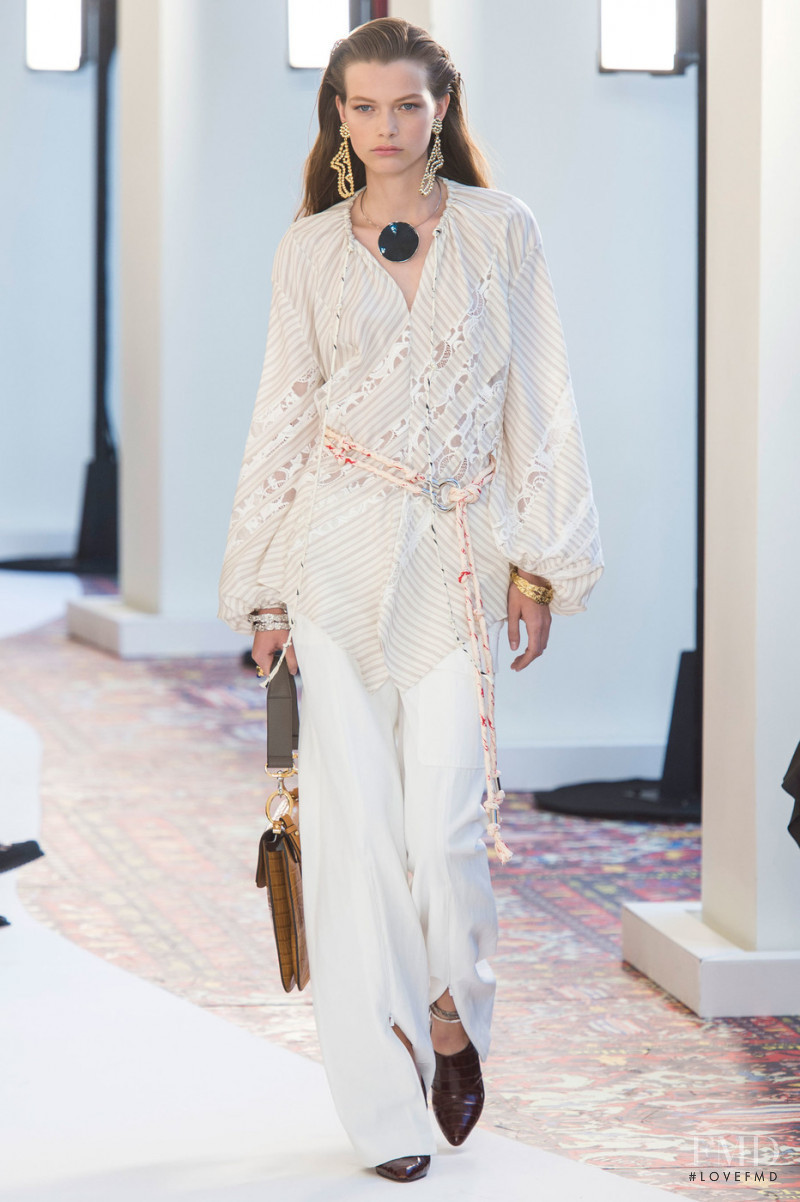 Louise Robert featured in  the Chloe fashion show for Spring/Summer 2019