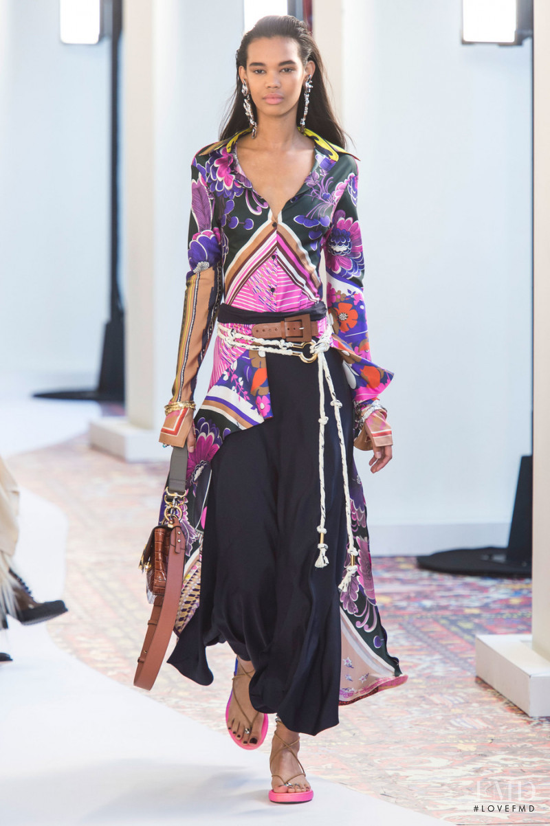 Jordan Daniels featured in  the Chloe fashion show for Spring/Summer 2019