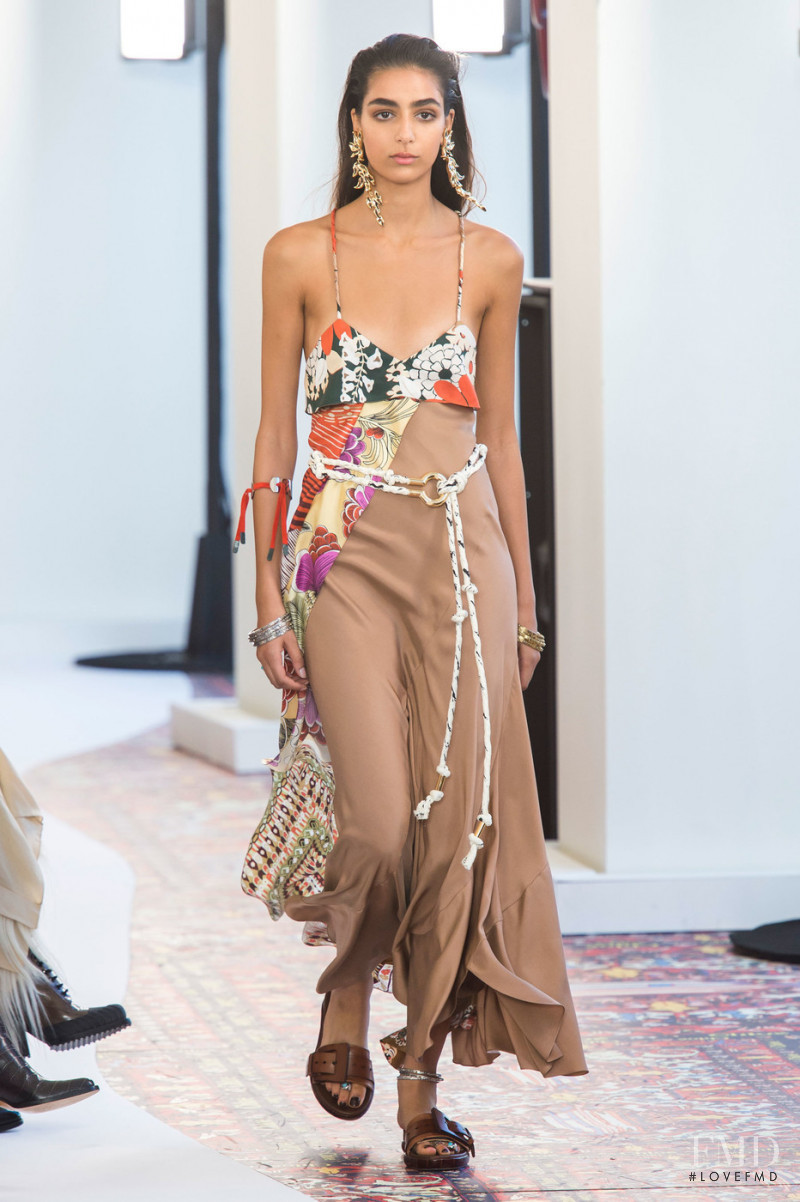 Nora Attal featured in  the Chloe fashion show for Spring/Summer 2019